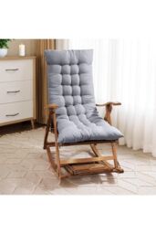 H&O Direct Chaise Lounge Cushion Pad Outdoor Garden Bench Chair Lounger Recliner Mattress in Grey