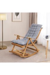 H&O Direct Chaise Lounge Cushion Pad Outdoor Garden Bench Chair Lounger Recliner Mattress in Grey - thumbnail 2