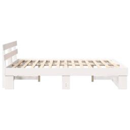 Berkfield Home Traditional with Headboard White 150 x 200 cm Solid pine wood - thumbnail 6