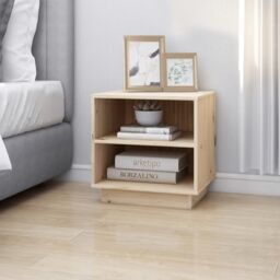 Berkfield Home Bedside Cabinets 2 pcs 40x34x40 cm Solid Wood Pine in Brown - Size: 40 x 34 x 40 cm - thumbnail 4