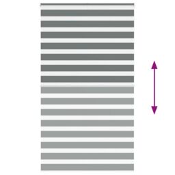 Berkfield Home Zebra Blind Dark Grey 130x230 cm Fabric Width 125.9 cm Polyester - thumbnail 5