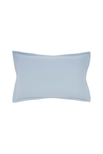 Murmur 'Hush' Cotton Percale Oxford Pillowcase in Blue - image 1
