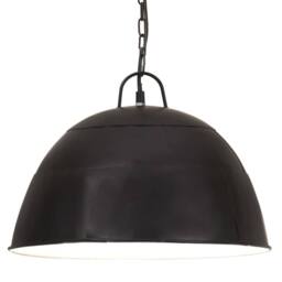 Berkfield Home Industrial Vintage Hanging Lamp 25 W Black Round 41 cm E27 - thumbnail 2