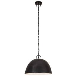 Berkfield Home Industrial Vintage Hanging Lamp 25 W Black Round 41 cm E27 - thumbnail 4