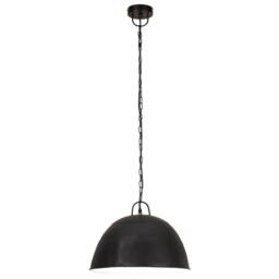 Berkfield Home Industrial Vintage Hanging Lamp 25 W Black Round 41 cm E27 - thumbnail 3