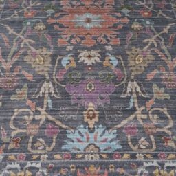Kukoon Navy Distressed Soft Washable & Liquid Repellent Living Room Area Rug in Mid Blue - Size: 80 cm x 150 cm - thumbnail 9