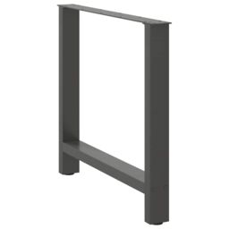 Berkfield Home Coffee Table Legs Anthracite 2 pcs 80x(72-73) cm Steel in Black - thumbnail 4