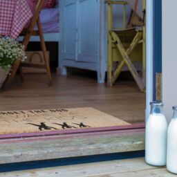 Artsy Mats Forget The Dog Beware Of The Kids Doormat in Black - Size: 40 cm x 60 cm - thumbnail 4