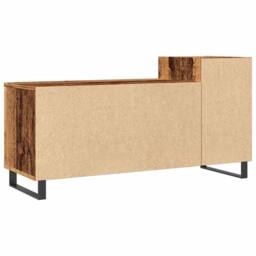 Berkfield Home TV Cabinet Old Wood 100x35x55 cm Engineered Wood in Brown - Size: 100 x 35 x 55 cm - thumbnail 7