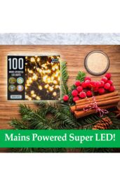 VFM e-Store Christmas Lights 200 LED 6m Xmas Tree Lights Fairy Lights Cool White - thumbnail 2