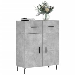 Berkfield Home Sideboard Concrete Grey 69.5x34x90 cm Engineered Wood - thumbnail 3
