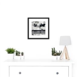 Artery8 Atomic Bomb Test Operation Crossroads Photograph 8X8 Inch Square Wooden Framed Wall Art Print Picture with Mount in Black - thumbnail 2