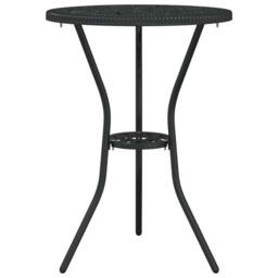 Berkfield Home 3-Piece Garden Bistro Set in Black Cast Aluminum - thumbnail 5