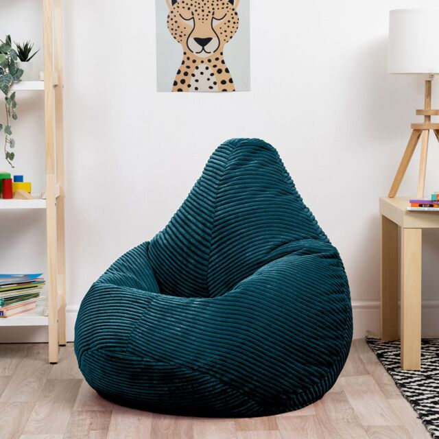 icon Kids Dalton Corduroy Bean Bag in Teal - image 1