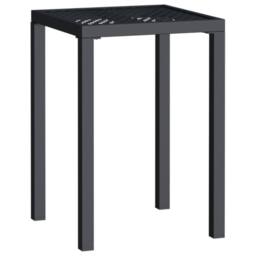 Berkfield Home Garden Table Anthracite 50x50x72 cm Steel in Black - Size: 50 x 50 x 72 cm - thumbnail 2