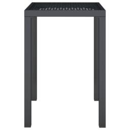 Berkfield Home Garden Table Anthracite 50x50x72 cm Steel in Black - Size: 50 x 50 x 72 cm - thumbnail 3