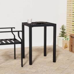 Berkfield Home Garden Table Anthracite 50x50x72 cm Steel in Black - Size: 50 x 50 x 72 cm - thumbnail 1