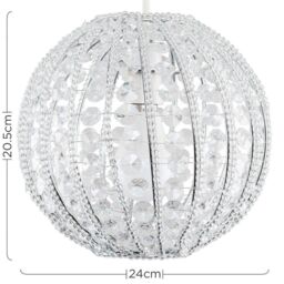 ValueLights Silver Ceiling Pendant Shade - thumbnail 6