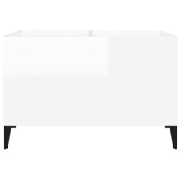 Berkfield Home Record Cabinet High Gloss White 74.5x38x48 cm Engineered Wood - thumbnail 5
