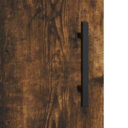 Berkfield Home Desk Smoked Oak 140x50x75 cm Engineered Wood in Brown - Size: 140 x 50 x 75 cm - thumbnail 9