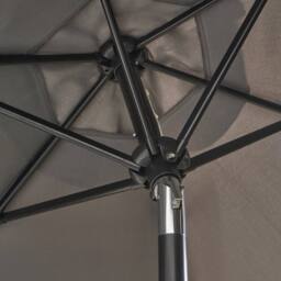 OHS Premium Parasol Umbrella Garden Outdoor Canopy Patio Sun Shade Beach in Grey - thumbnail 5