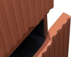 Vente-unique Fluted Wall-Hung Vanity Unit In Terracotta - 120 Cm - PAVANI - thumbnail 8