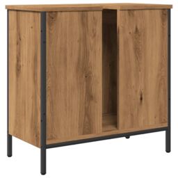 Berkfield Home Sink Cabinet Artisan Oak 60x30x60 cm Engineered Wood in Brown - Size: 60 x 30 x 60 cm - thumbnail 6