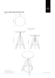 Orsina Industrial Style Red Metal Bar Table, Stable Constructed Kitchen Bar Table, Robust Breakfast Bar Table in Cream - thumbnail 5