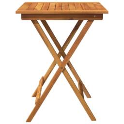 Berkfield Home Sturdy 3 Piece Folding Garden Dining Set Solid Acacia Wood in Brown - thumbnail 4