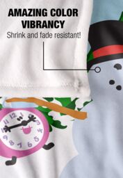 Blues Clues Blue Snowman Winter Landscape Silky Touch Super Soft Throw Blanket 152 X 127 cm in White - thumbnail 4