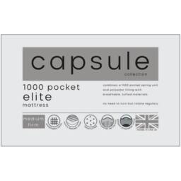 Cheshire Oakham Capsule Elite Pocket 1000 Mattress 150cm King in White - thumbnail 3