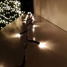 Samuel Alexander 380 LED 23m Premier Christmas Outdoor 8 Function Timer Lights in Warm White in Beige