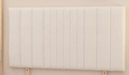 "Somnior Alexas 2 Drawers Divan Bed with 30"" Upholstered Headboard Plush Velvet in White - Size: Single" - thumbnail 4