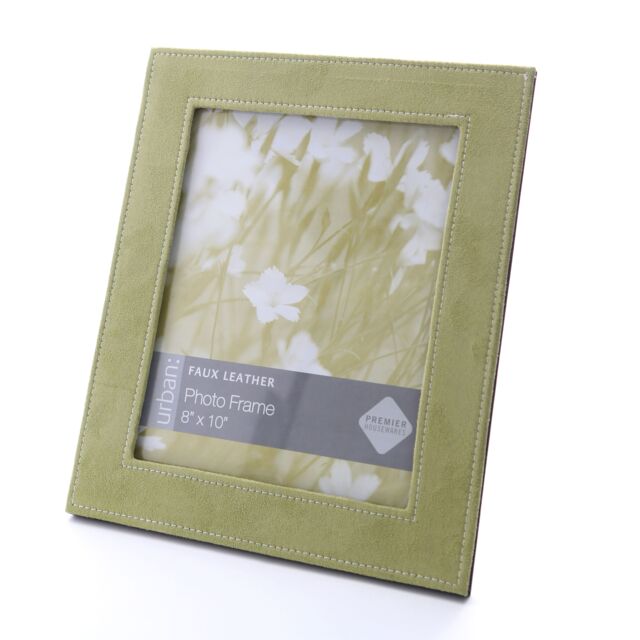 Orsina Light Green Faux Suede Photo Frame - image 1