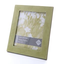 Orsina Light Green Faux Suede Photo Frame - thumbnail 1