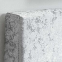 Birlea Bed Frame & Mattress Silver Velvet Fabric Sleepsoul Paris in Grey - Size: Single - thumbnail 6