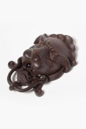 Homescapes Brown Cast Iron Lion Head Traditional Door Knocker - thumbnail 2
