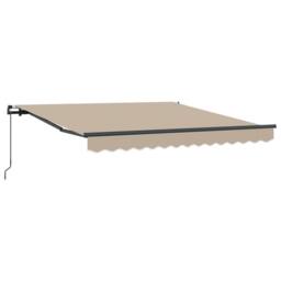 Berkfield Home Manual Retractable Awning Beige 350x250 cm - thumbnail 5