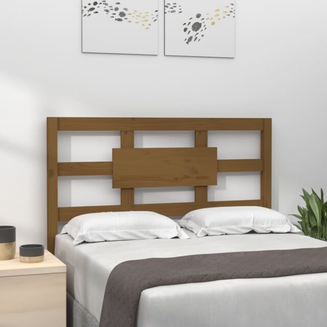Berkfield Home Bed Headboard Honey Brown 80.5x4x100 cm Solid Wood Pine - image 1
