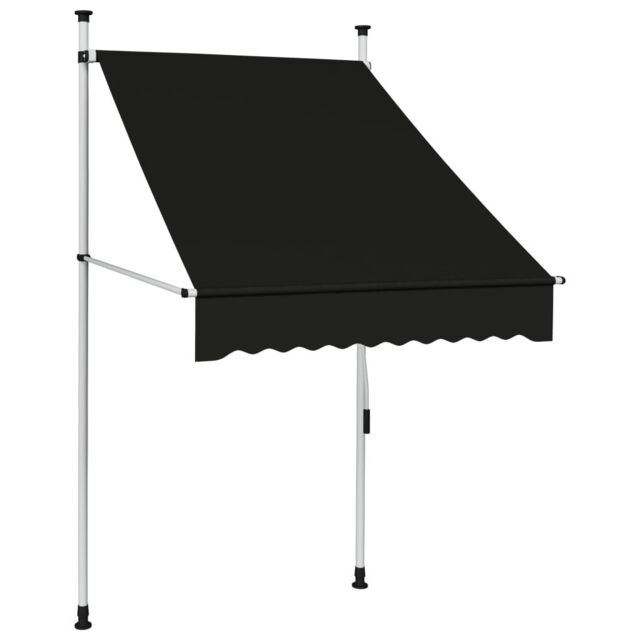 Berkfield Home Manual Retractable Awning 100 cm Anthracite in Black - image 1