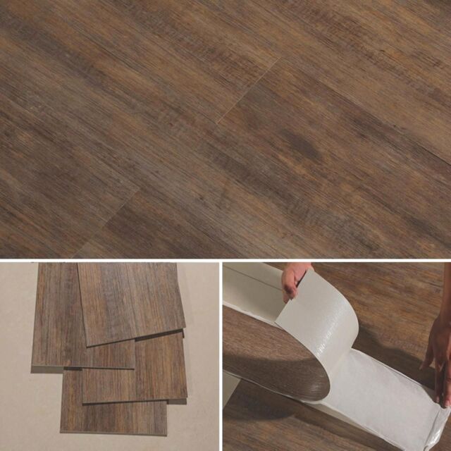 Gr8 Home 5m² Floor Planks Tiles Self Adhesive PVC Flooring Nordic Oak M09 in Brown