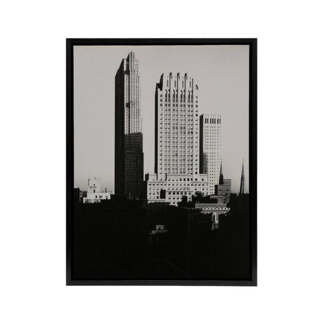 "Artery8 New York from the Shelton Alfred Stieglitz Framed Canvas Wall Art in Black - Size: W12"" x H16""" - image 1