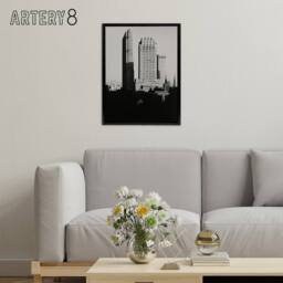"Artery8 New York from the Shelton Alfred Stieglitz Framed Canvas Wall Art in Black - Size: W12"" x H16""" - thumbnail 3