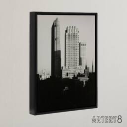 "Artery8 New York from the Shelton Alfred Stieglitz Framed Canvas Wall Art in Black - Size: W12"" x H16""" - thumbnail 2