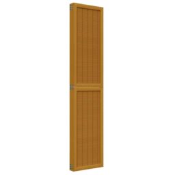 Berkfield Home Room Divider 5 Panels Brown Solid Wood Paulownia - thumbnail 5