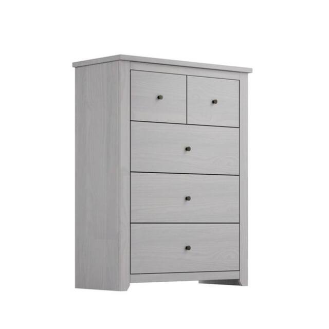 Lemon Pavilion Furniture Havana 3+2 Chest of Drawers - Pine/Metal - L39xW90xH120 cm in Grey - image 1