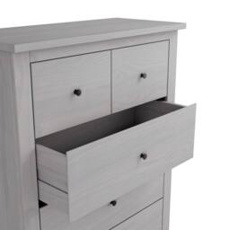 Lemon Pavilion Furniture Havana 3+2 Chest of Drawers - Pine/Metal - L39xW90xH120 cm in Grey - thumbnail 3