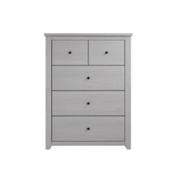 Lemon Pavilion Furniture Havana 3+2 Chest of Drawers - Pine/Metal - L39xW90xH120 cm in Grey - thumbnail 2
