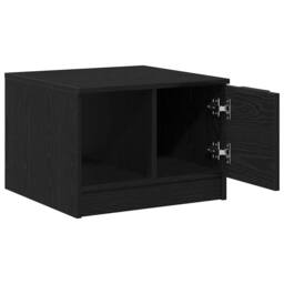 Berkfield Home Modern Coffee Table Black Oak 50x50x36 cm Engineered Wood - Size: 50 x 50 x 36 cm - thumbnail 4
