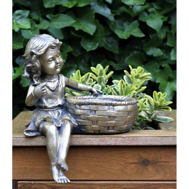 SPETLEK Garden Ornament Cherub in Gold - image 1